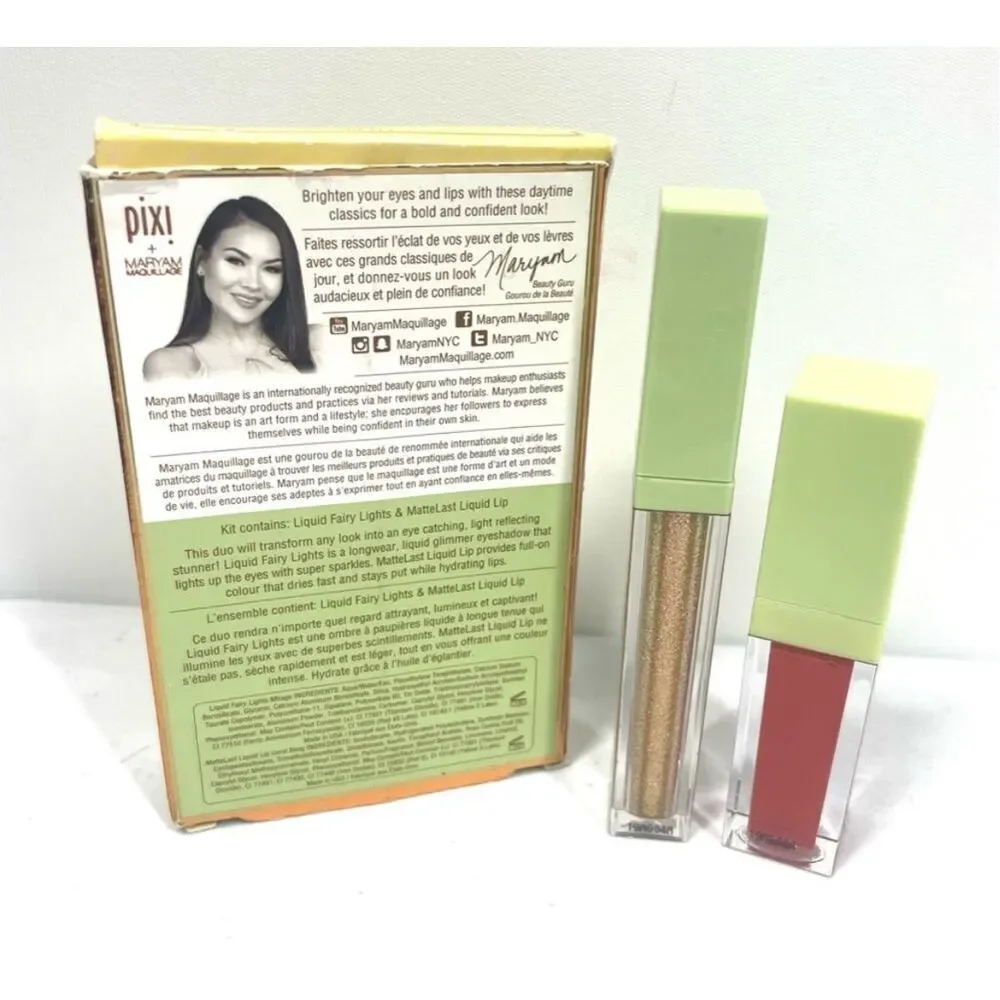 Pixi + Maryam Maquillage Eye & Lip (Coral Bang) Kit + On the Glow Blush RUBY New